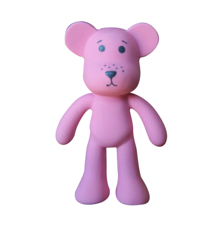 Oopsy Bidebamse Naturgummi Rosa (1 stk)