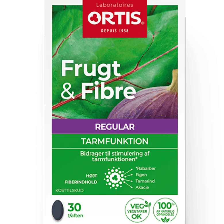 Ortis Frugt & Fibre tabletter (30 tab)