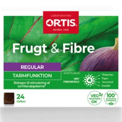 Ortis Frugt & Fibre tyggeterning (24 stk.)