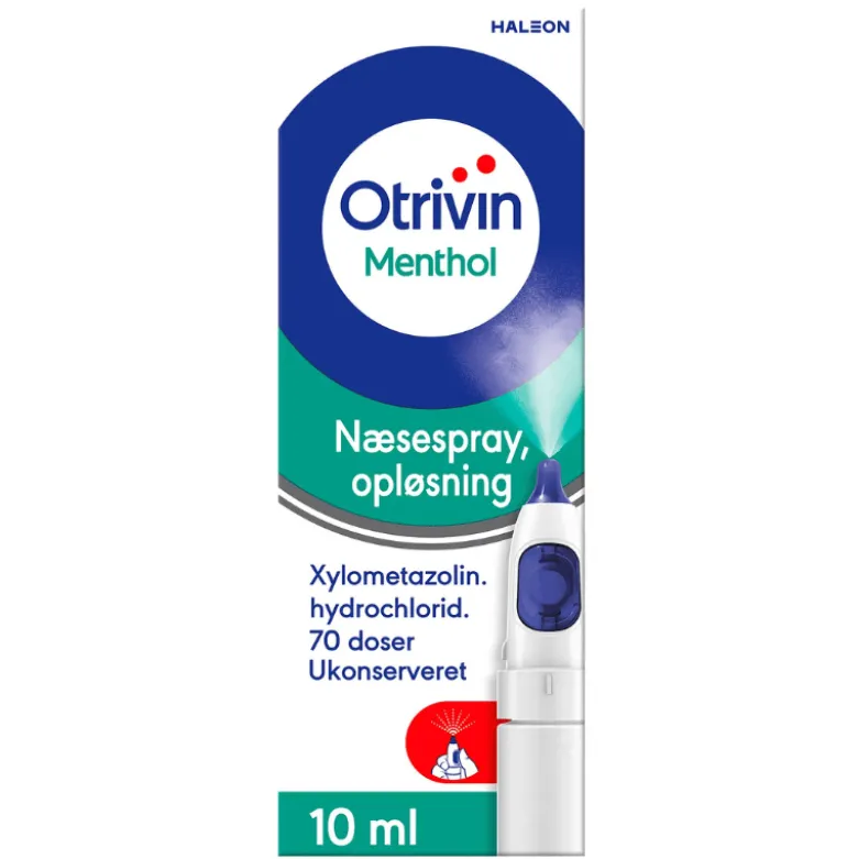 Otrivin Menthol Ukonserveret Næsespray 1 mg/ml (10 ml)
