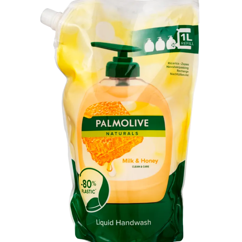 Palmolive Flydende Håndsæbe Milk & Honey Refill (1000 ml)