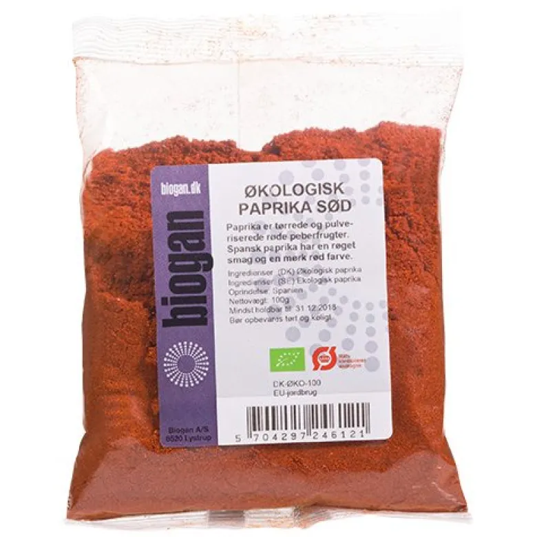 Paprika sød Ø (100 g)