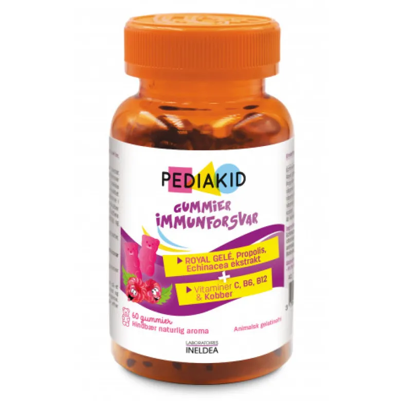 Pediakid Gummies Immunity Raspberry (60 stk)