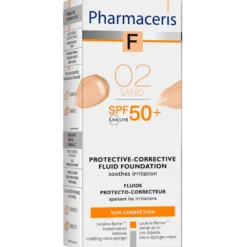Pharmaceris F - Beskyttende Foundation SPF 50+ Sand 02 (30 ml)