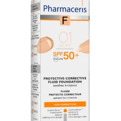 Pharmaceris F - Beskyttende Foundation SPF 50+ Ivory 01 (30 ml)