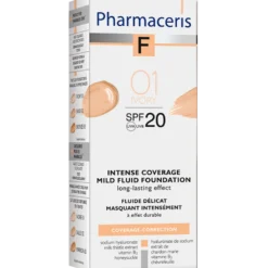Pharmaceris F - Intensivt Dækkende Foundation SPF 20 Ivory 01 (30 ml)