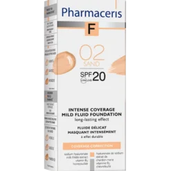 Pharmaceris F - Intensivt Dækkende Foundation SPF 20 Sand 02 (30 ml)