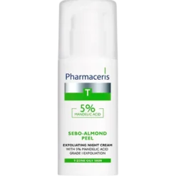 Pharmaceris T Sebo-Almond Peel Exfoliating Night Cream W. 5% Mandelic Acid (50 ml)