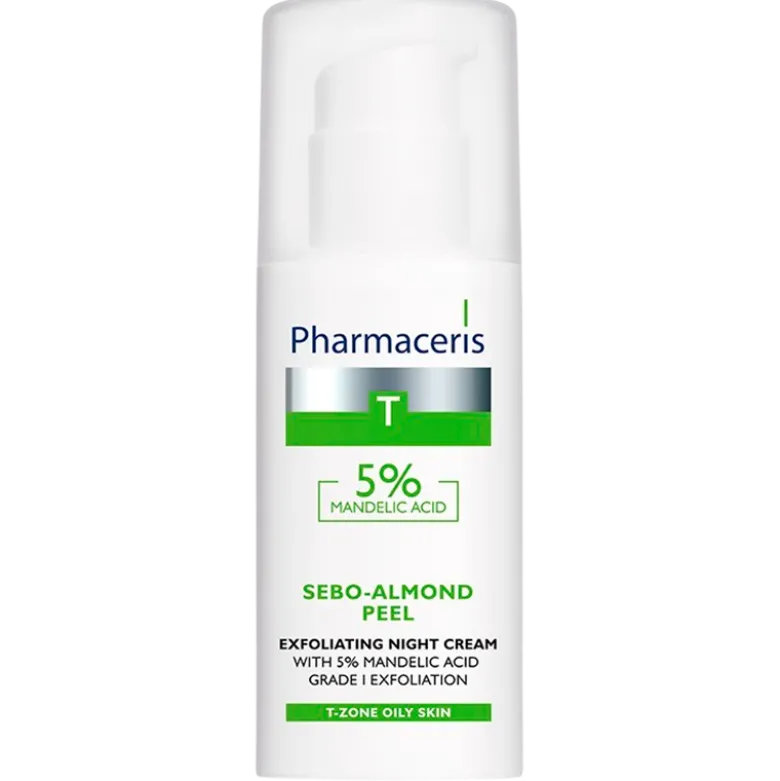 Pharmaceris T Sebo-Almond Peel Exfoliating Night Cream W. 5% Mandelic Acid (50 ml)