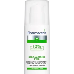 Pharmaceris T Sebo-Almond Peel Exfoliating Night Creme W. 10% Mandelic Acid (50 ml)