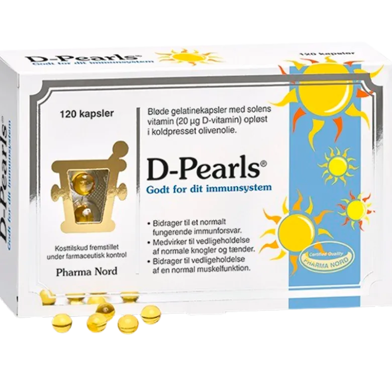 Pharma Nord D-Pearls 20 µg (120 kapsler)