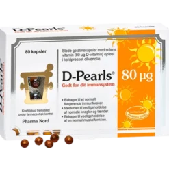 Pharma Nord D Pearls stærk 80 mcg (80 kap)