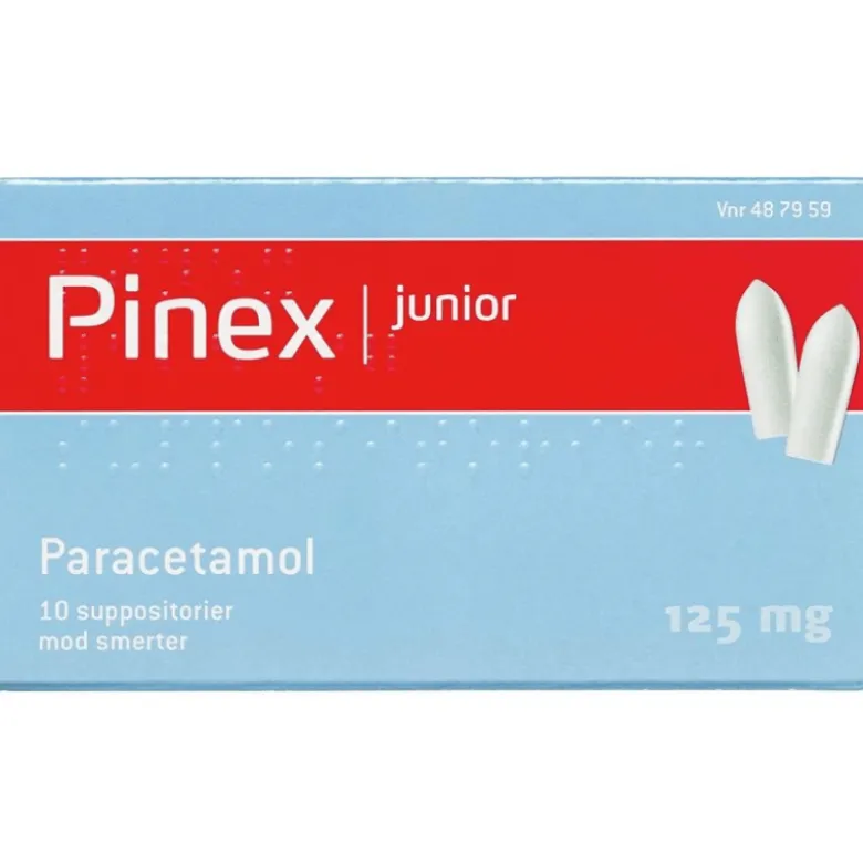Pinex Junior Suppositorier 125 mg (10 stk)