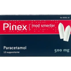 Pinex Suppositorier 500 mg (10 stk)