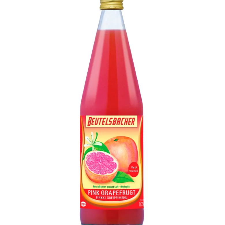 Pink Grapefrugt Saft Ø Demeter Beutelsbacher (750 ml)