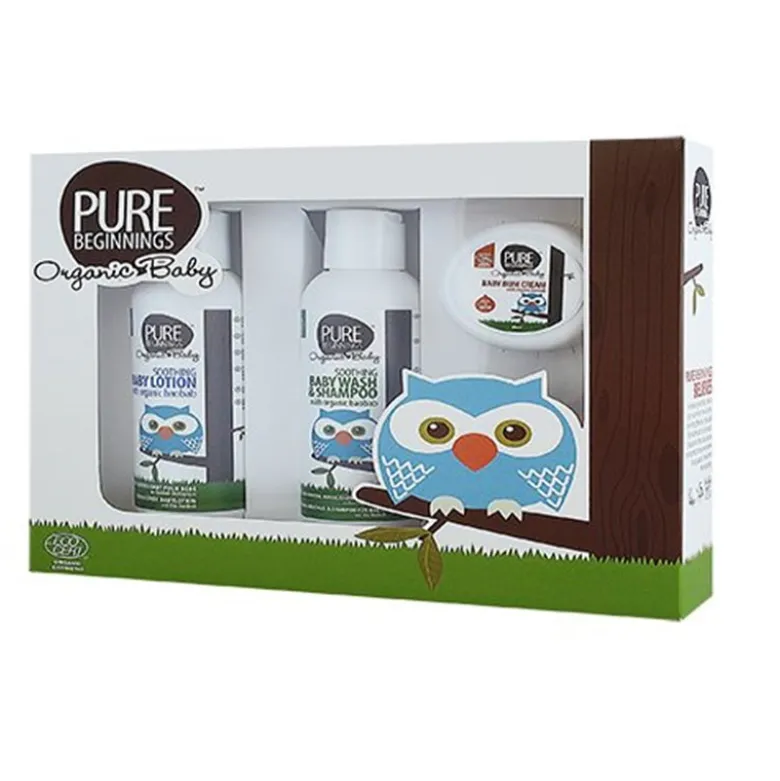 Plan Organic Baby gift set m. Baby wash & shampoo, baby lotion, baby bum cream