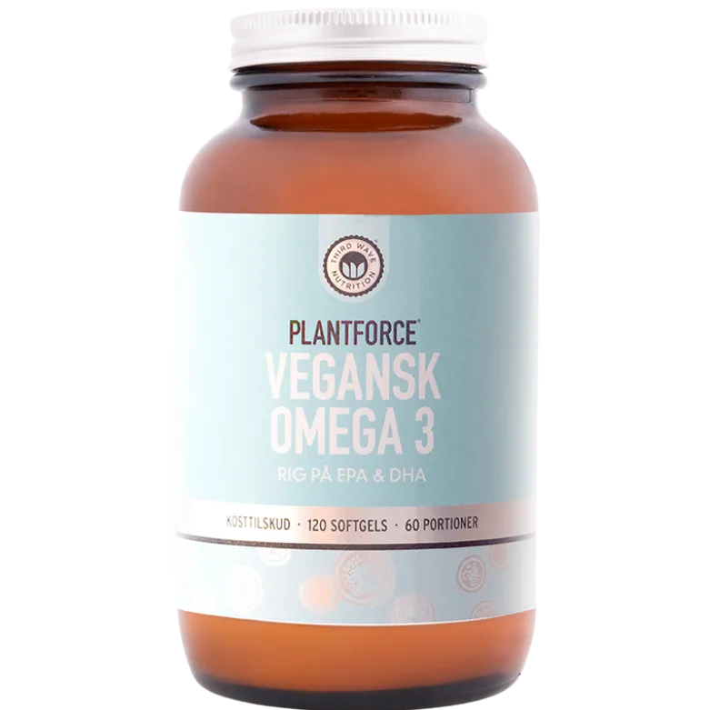 Plantforce Omega 3 (Vegansk EPA & DHA) (120 softgels)