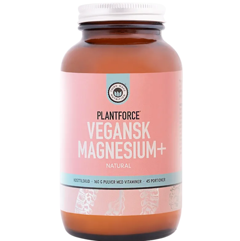 Plantforce Vegansk Magnesium+ Natural (160 g)