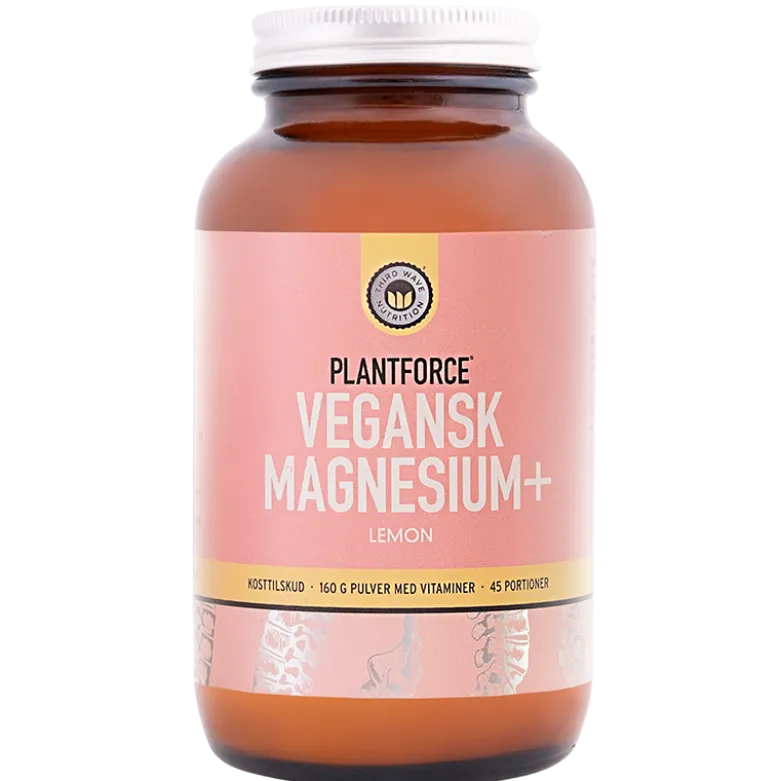 Plantforce Vegansk Magnesium+ Lemon (160 g)
