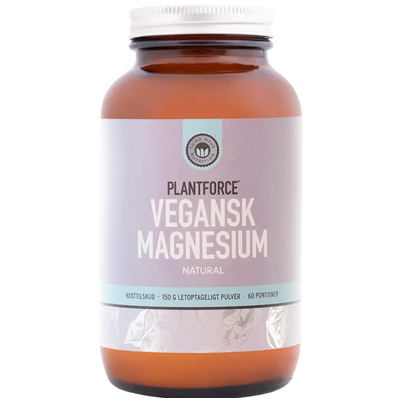 Plantforce Vegansk Magnesium Natural (150 g)