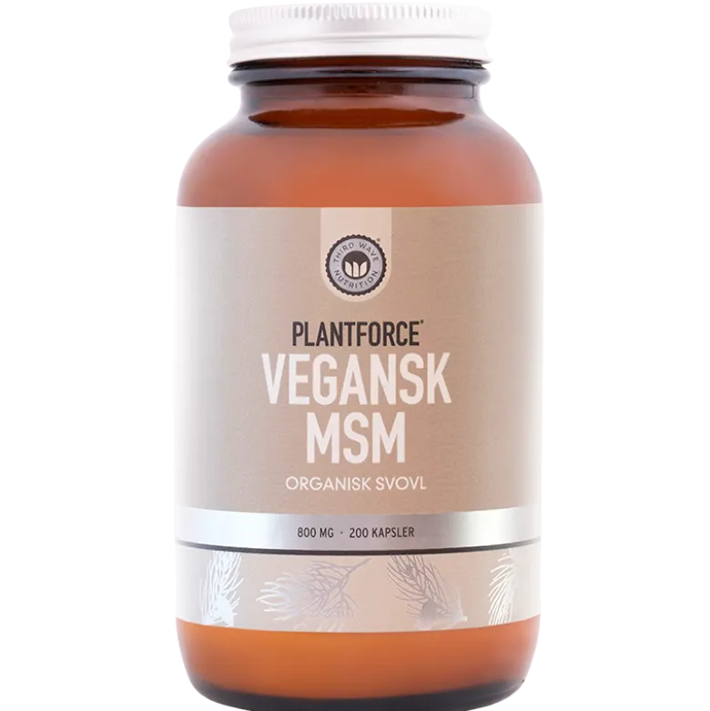 Plantforce Vegansk MSM 800 mg (200 kap)
