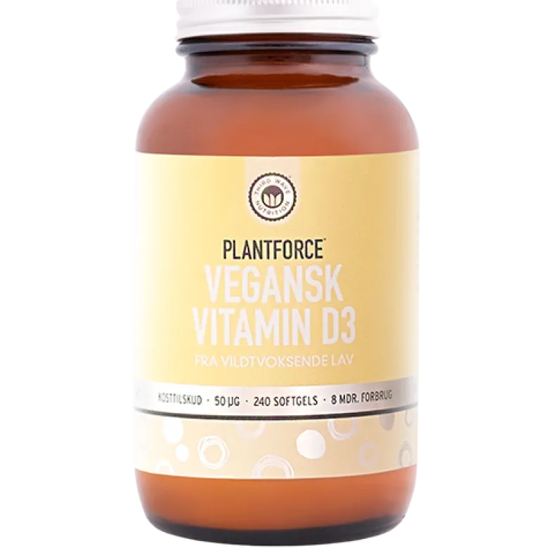 Plantforce Vitamin D 50 mcg (120 softgels)