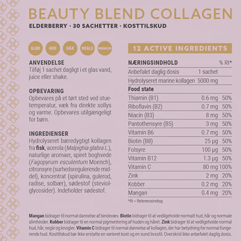 Plent Beauty Blend Collagen Elderberry Box (30 breve)