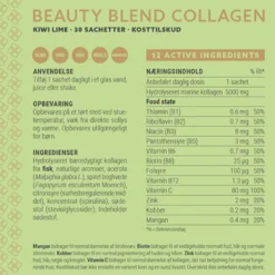 Plent Beauty Blend Collagen Kiwi Lime Box (30 breve)