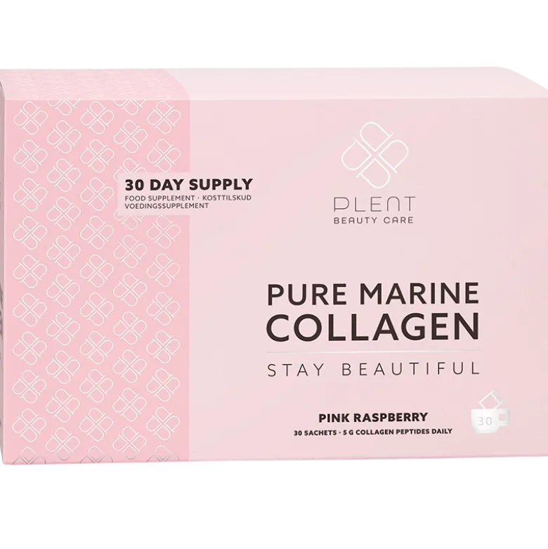 Plent Pure Marine Collagen Pink Raspberry Packs (30 stk)