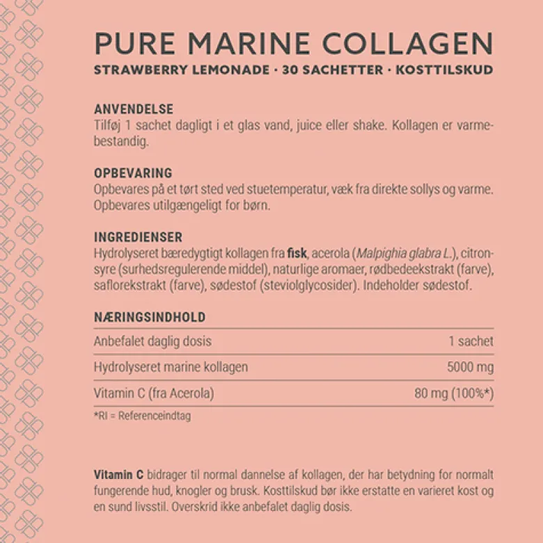 Plent Pure Marine Collagen Strawberry Lemonade Box (30 breve)