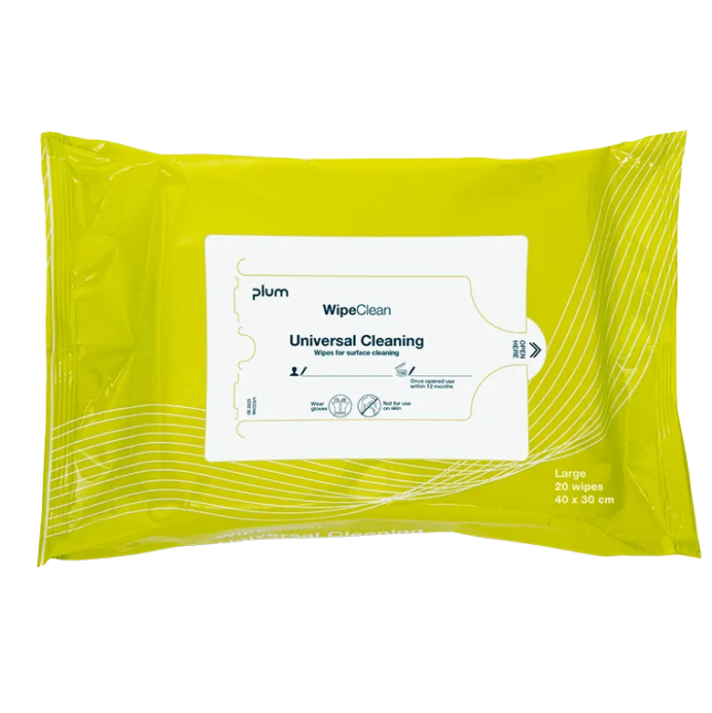Plum WipeClean Universal Overfladedesinfektion Large (20 stk)