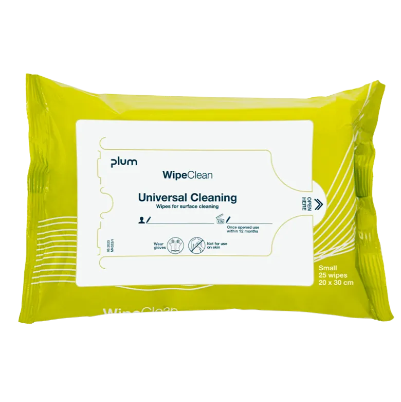 Plum WipeClean Universal Overfladedesinfektion Small (25 stk)