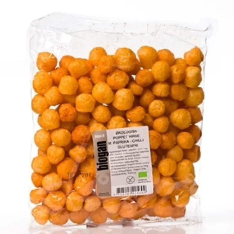 Poppet hirsekugler med paprika og chilli Øko 75 gr