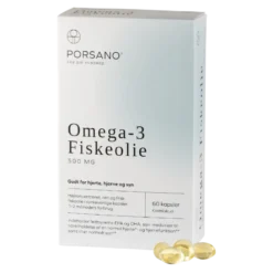 Porsano Omega-3 Fiskeolie (60 kaps)