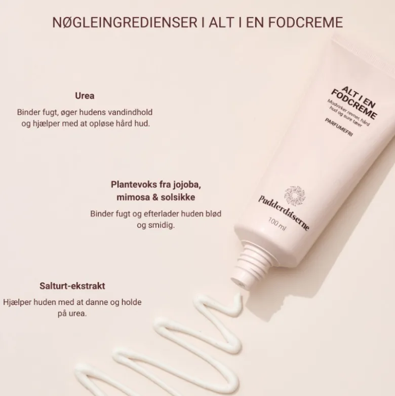 Pudderdåserne Alt I En Fodcreme (100 ml)