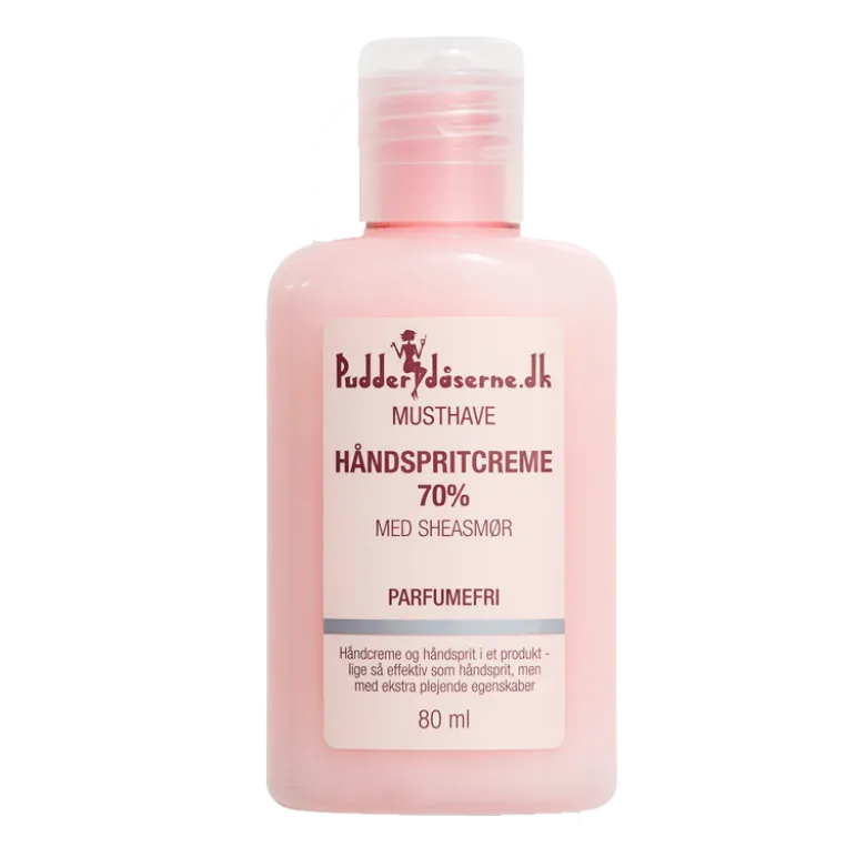Pudderdåserne Håndsprit Creme 70% (80 ml)