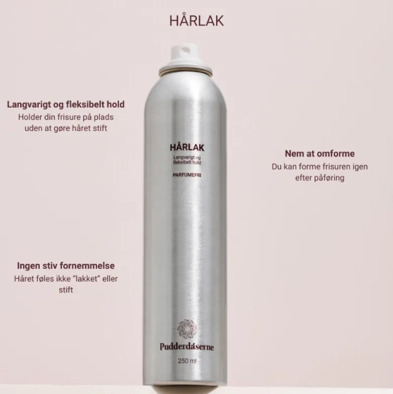 Pudderdåserne Hårlak (250 ml)