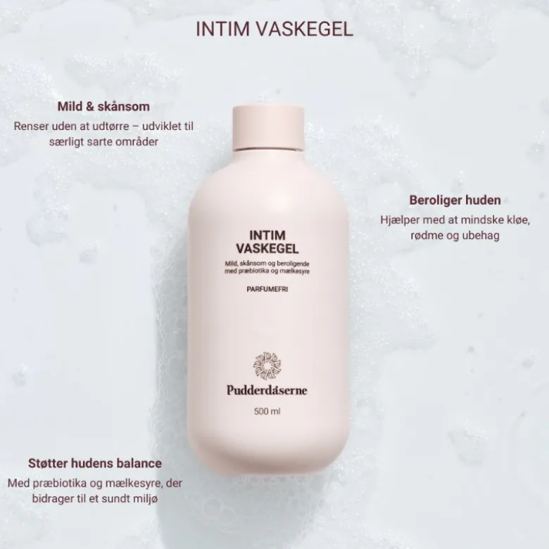 Pudderdåserne Intim Vaskegel (500 ml)