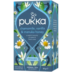 Pukka Chamomile, Vanilla & Manuka Honey Te Ø (20 breve)