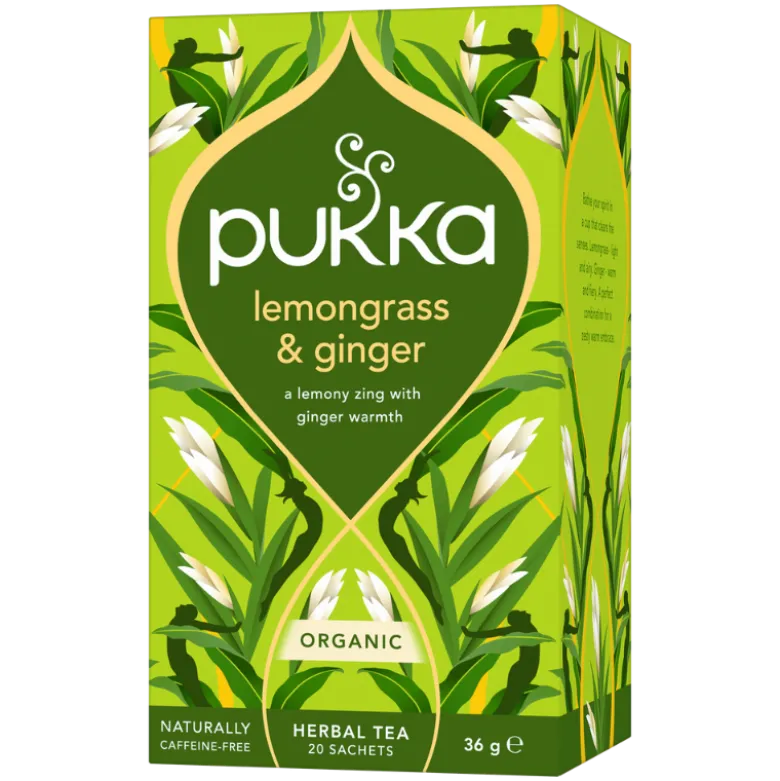 Pukka Lemongrass & Ginger Te Ø (20 breve)