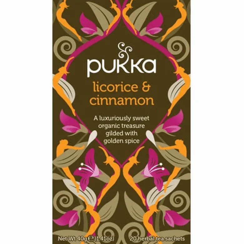 Pukka Licorice & Cinnamon Te Ø (20 breve)