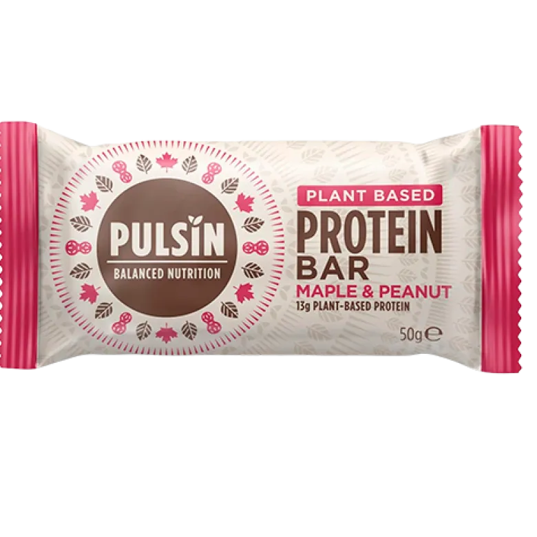 Pulsin Proteinbar Maple og Peanut (50 gr)
