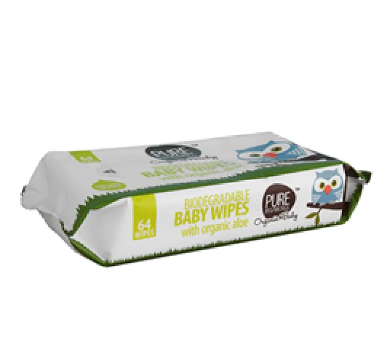 Pure Beginnings Bionedbrydelige Baby vådservietter Aloe Vera Ø (1 pk)