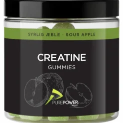 PurePower Creatine Gummies Sour Apple (60 stk)