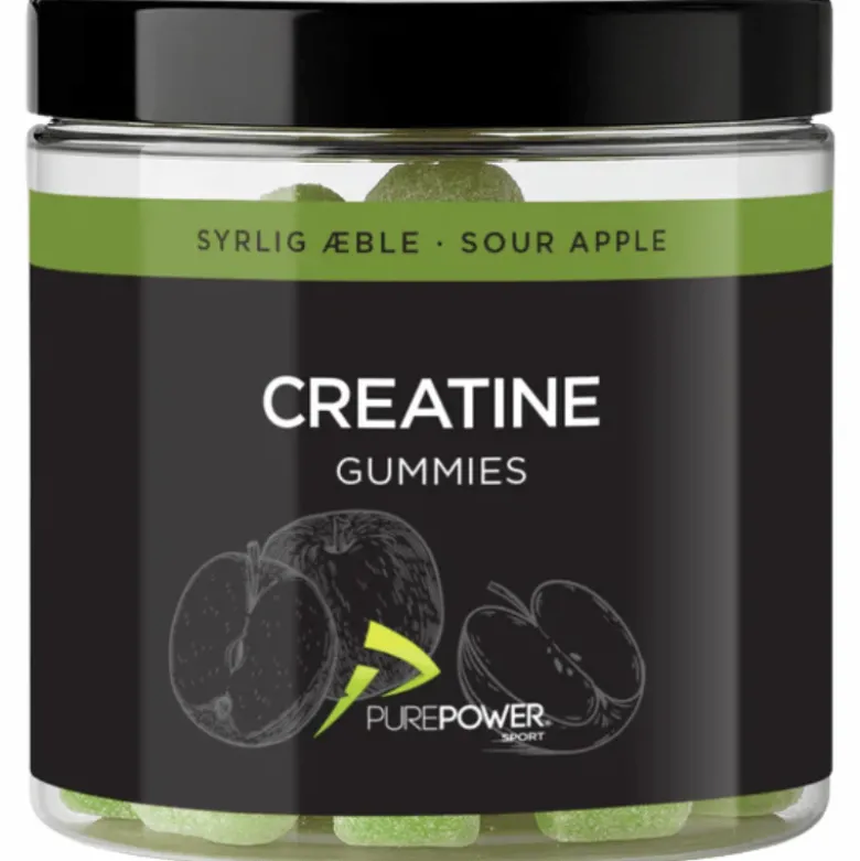 PurePower Creatine Gummies Sour Apple (60 stk)