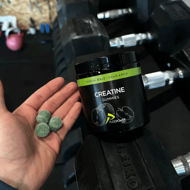 PurePower Creatine Gummies Sour Apple (60 stk)