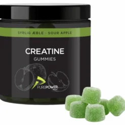 PurePower Creatine Gummies Sour Apple (60 stk)