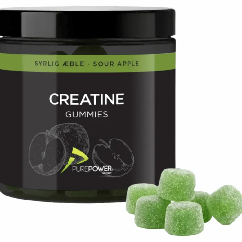 PurePower Creatine Gummies Sour Apple (60 stk)