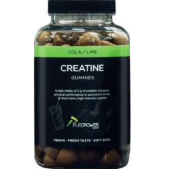 PurePower Kreatin Vingummi Cola/Lime (120 stk)