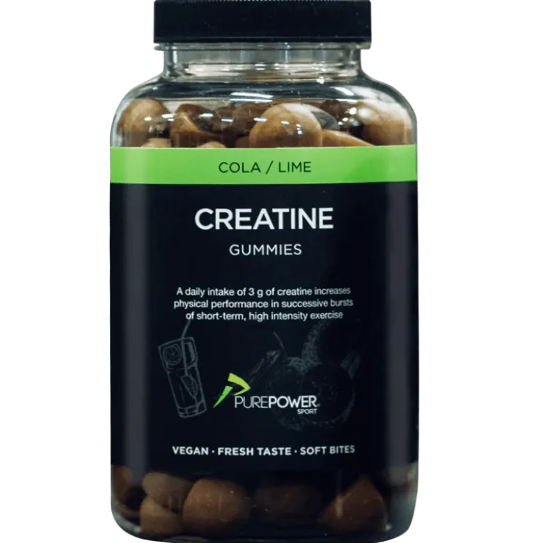 PurePower Kreatin Vingummi Cola/Lime (120 stk)